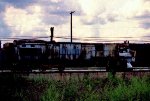 CSX 7253, wreck damaged,, in dead line